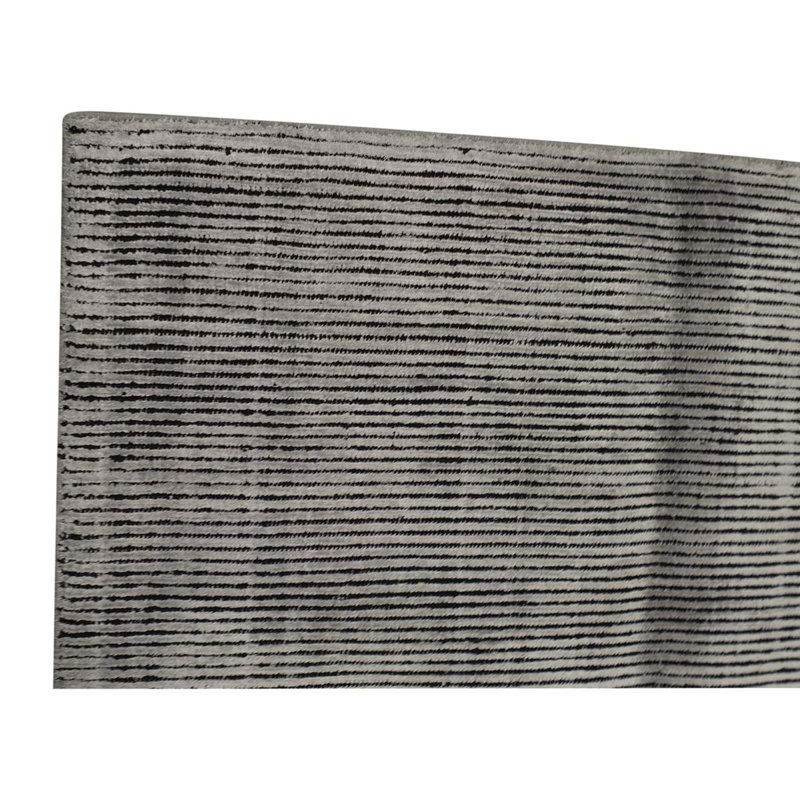 Hand Woven Silk and Wool Striped Area Rug