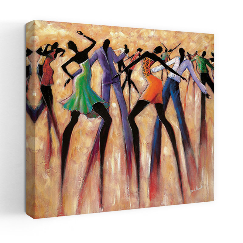 T.G.I.F. Art abstrait contemporain, H 32 po x l 32 po