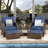 Idamarie Wicker Conversation Set with Ottoman-105270514-85514300