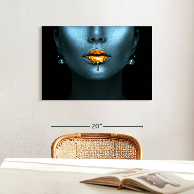 Shuttleworth Liquid Gold Lips, 16" H x 24" W