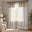 Panneau de rideau transparent 100% lin brodé avec broderie et broderie pour le salon-1430350884