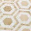 Cosmos 4" Micro Hexagon Polished Marble Mosaic Tile-124468412