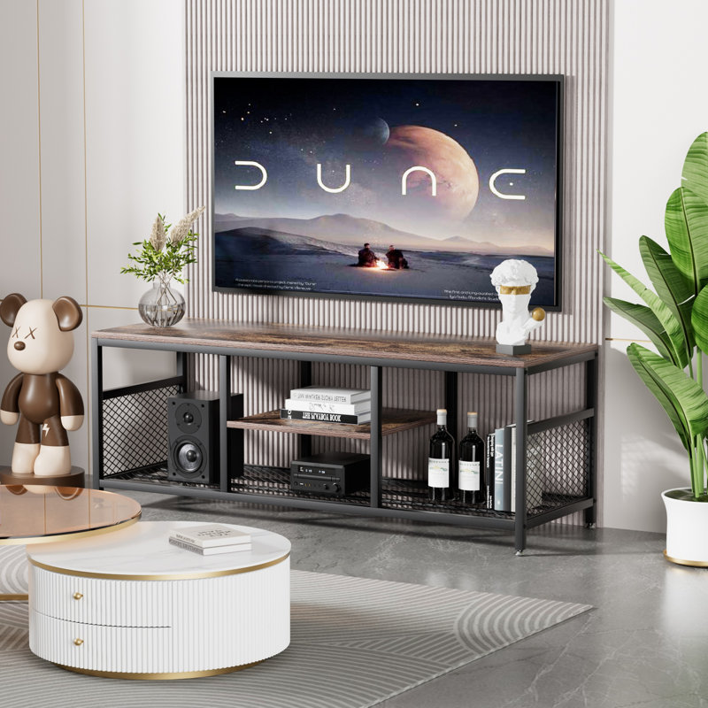 Auxter Coffee Table with Storage, Brown, 17.7'' H X 47.2'' W X 15.7'' L