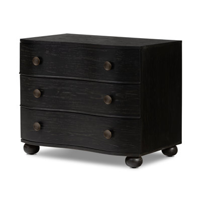 Tiago 3 - Drawer Solid Wood Nightstand