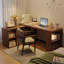 Bureau rectangulaire en bois massif brun noisette-1145623488-1145623493