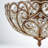 4 - Light Ornate Crystal Semi-Flush Mount