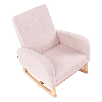 Boucle Kids Rocking Chair Pastel NORBY