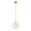 Luminaire suspendu sphère 1 lumière Porphyrion