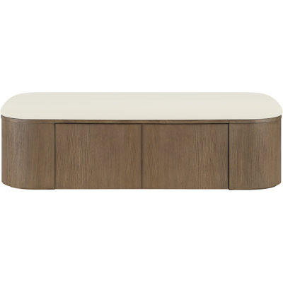 Velden Vegan Leather Upholstered Storage Bench