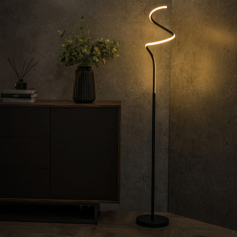 140cm Matte Black Novelty Floor Lamp
