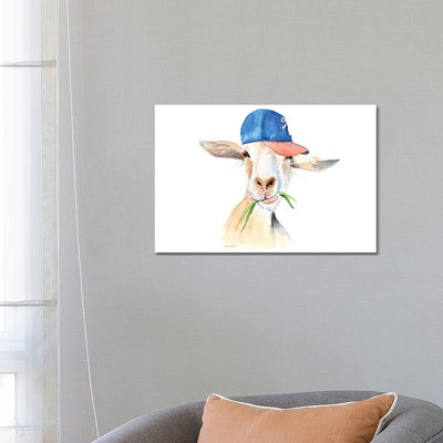 Cool Goat by Lanie Loreth - Wrapped Canvas Painting