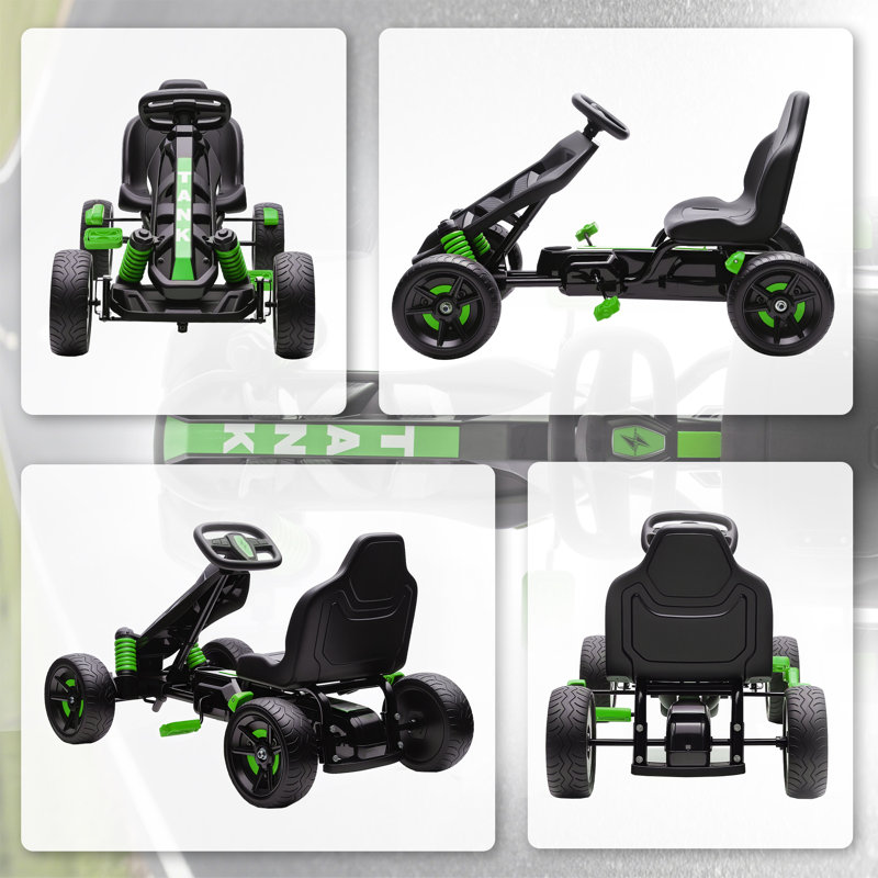 Zoomie Kids Go Kart, Green