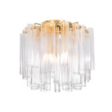 Varenna Semi Flush in Vintage Gold Leaf
