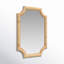 Lina Flat Rattan Mirror