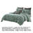 Green Microfiber Reversible Comforter Set-1063530743