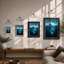 Iceberg Below Coastal - Framed Print-1336777015-1336777013