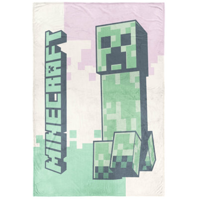 Level Up Minecraft Desert Creeper 46 x 60 Throw