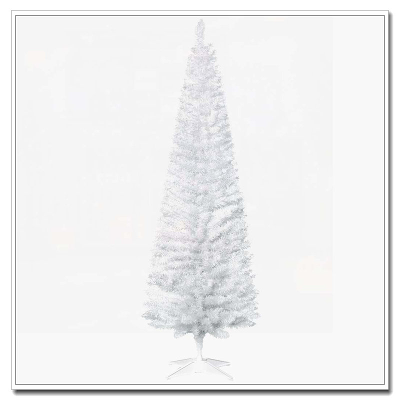 Arbre de Noël artificiel blanc 6 pi