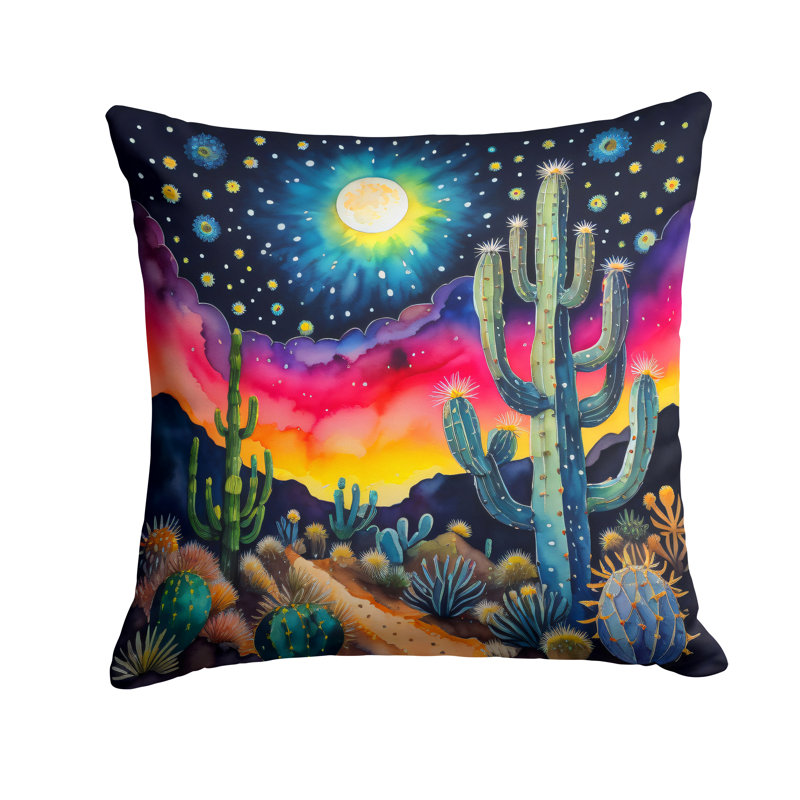 Colorful Flowers Other/No Pattern Outdoor Throw Pillow, 18" x 18"