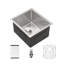 Évier de cuisine encastrable 14 po - évier de cuisine encastrable 14 po x 18 po x 9 po en acier inoxydable de calibre 16 profond 9 pouces