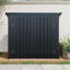 La remise à poubelle contient 2 poubelles en métal pour le rangement des ordures, en acier inoxydable galvanisé, remise pour poubelle de jardin, noir (W540P176424), version améliorée