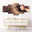 Ensemble de 5 cheveux flottants sur toile-231836008