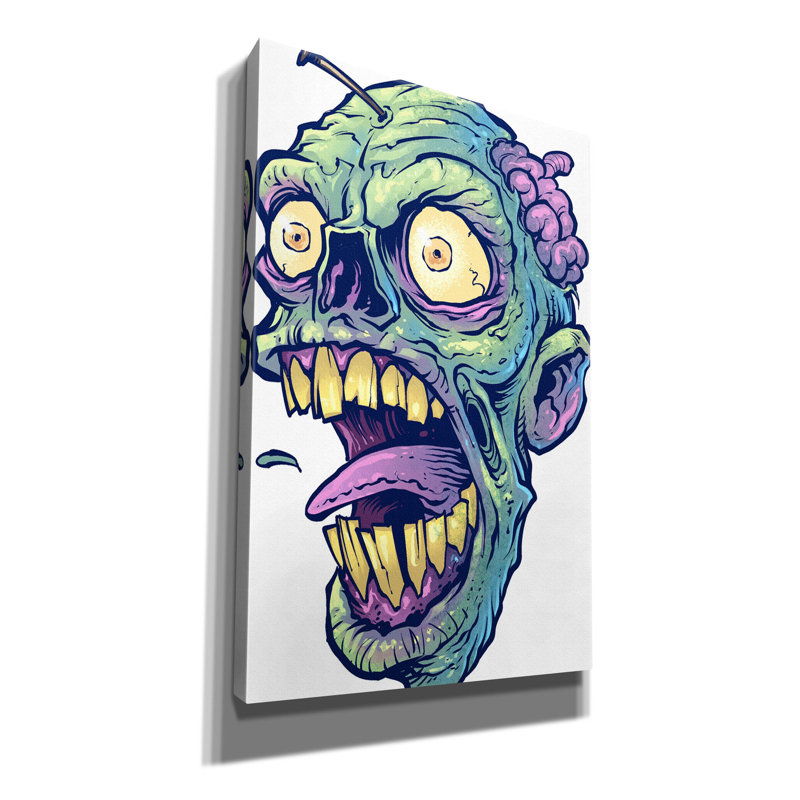 Makhzane " Zombie Pattern Head 03 ", 40" H x 26" W x 1.5" D