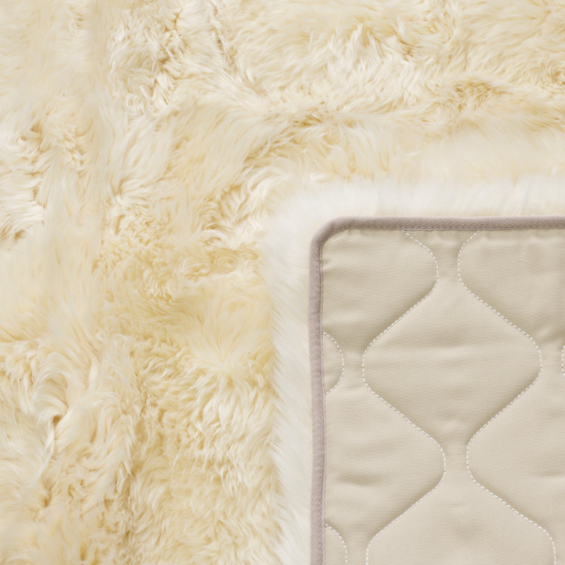 Solid Colour Sheepskin Shag 120cm X 180cm Area Rug