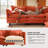 L Shaped Upholstered Boneless Corner Modular Sectional Sofa Cloud Couch - Chenille Fabric-951997443-951997440