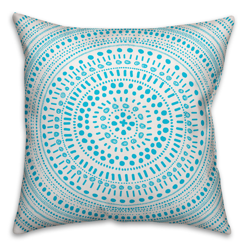  Circle Pattern Outdoor Throw Pillow