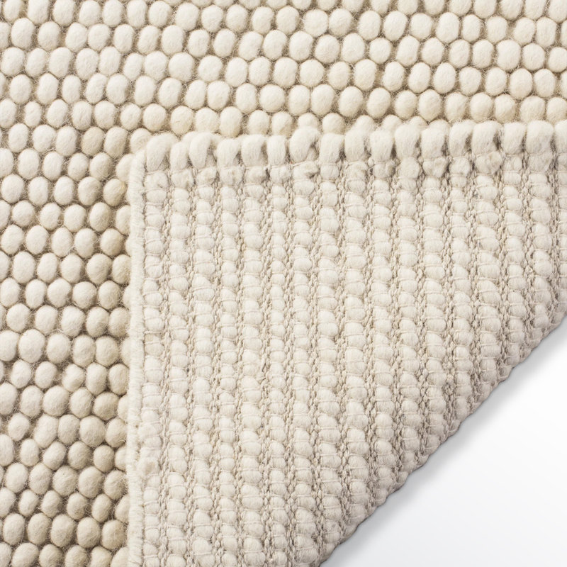 Elle Handmade Ivory Rug, Rectangle 8' x 10'