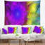 Tapisserie florale mauve à motif de pissenlits-28496002