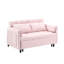 Canapé moderne en velours rose 52 po-1469366409