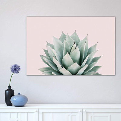 Agave 1 Piece Wrapped Canvas Wall Art