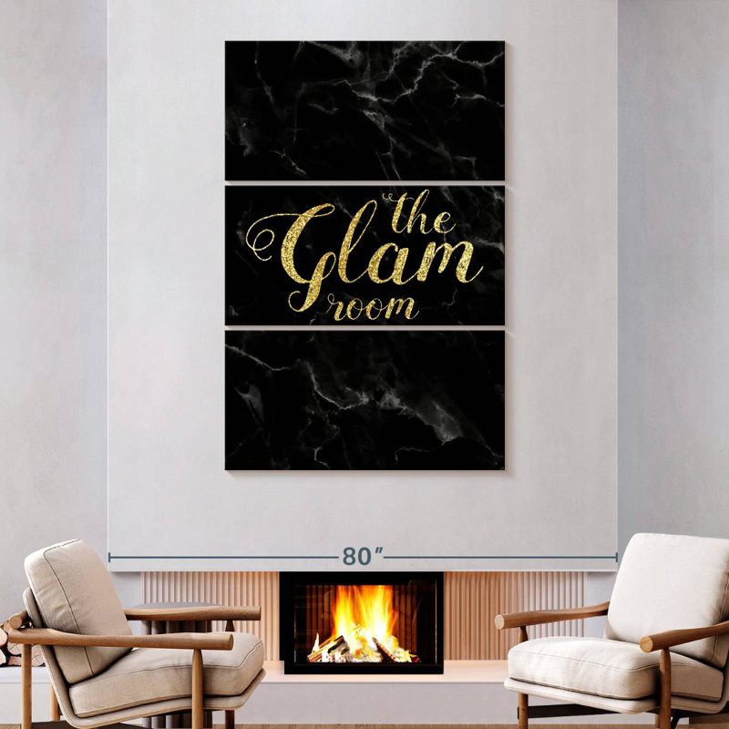 Tergel Marble Glam Room, H 74 po x l 48 po