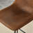 Set Of 2 Modern Minimalist Bar Stools With Footrest, Non-Slip Pads, And Sturdy Iron Legs For Kitchen And Bar-1273866357