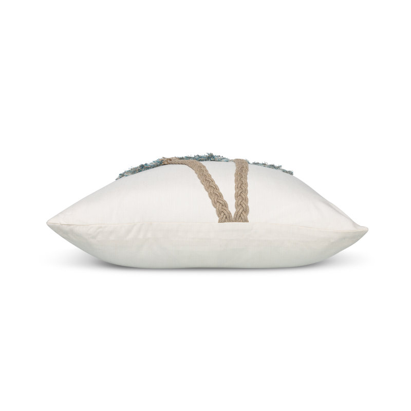 Escape Square Indoor/Outdoor Pillow Cover & Insert, Aqua