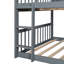 Triple Bed With Built-In Ladder And Slide , Triple Bunk Bed With Guardrails-1173804194