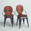 Chaise d'appoint en bois massif Cline