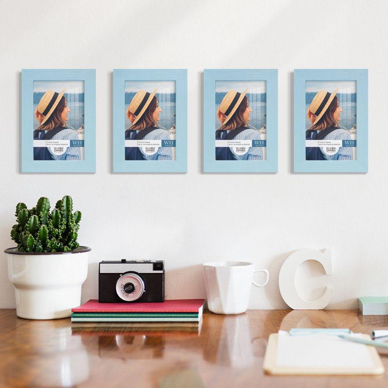 Cadre photo en bois mat, Ébène, 4 po x 6 po