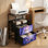 Table de chevet 2 tiroirs avec station de charge, table de chevet pour chambre avec ports USB et amp; Table de chevet noire Outlets Outlet