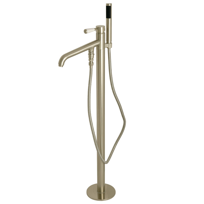 Kingston Brass Paris Single-Handle 1-Hole Freestanding Tub Faucet, Brushed Nickel