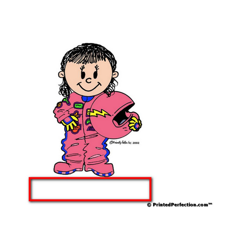 Personnalisé, pilote de voiture de course future - femelle, petit porte-clés rose, Oui