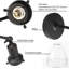 Applique murale industrielle vintage avec abat-jour ovale en verre PERMO, compatible avec la base E26, installation câblée, luminaire d'intérieur