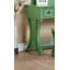 Ensemble de meuble-lavabo unique moderne avec tabouret et tiroirs à miroir pliables en panneau de fibres à densité moyenne vert pomme-1266905436