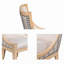 Chaise rembourrée avec garniture cloutée-114326687-114326688