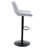 Modern Swivel Adjustable Bar Stools Set - 2 Pack, Light Gray Linen Fabric, Holds Up To 250 Lbs, Suitable For Home Bars And Kitchen Islands.