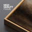 Œuvre d'art abstrait brun chaleureux, photos de salon neutres, impression sur toile encadrée-126054690-126054697
