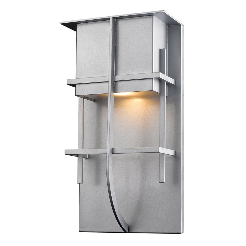 Luminaire d'extérieur Crespin, Argent, H 14,75 po x l 7,88 po x P 4 po