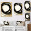 Gold Glamour Circle III - reproduction d'art sur toile tendue-55951038